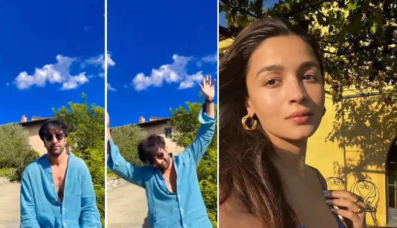 Alia Bhatt is in Italy for babymoon, along with showing a beautiful view, hubby Ranbir Kapoor also showed a great look - alia bhatt shares beautiful video of ranbir kapoor from their babymoon in italy