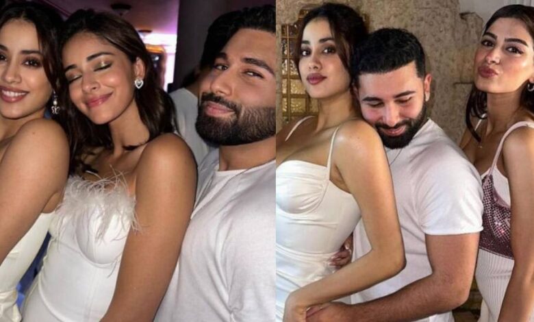 Janhvi Kapoor, Khushi Kapoor, Ananya Panday get cozy with BFF Orry in viral pictures;  check them out  People News