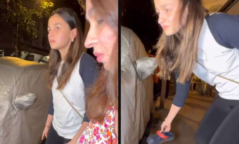 'Who's slippers?' Alia Bhatt Picks Up Paparazzo's Slipper, Internet Reacts | People News