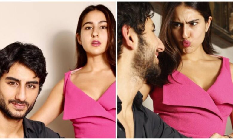 Actress Sara Ali Khan Slays In Pink, Drops Fun-Filled Pics With Brother Ibrahim