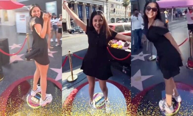Shehnaaz Gill Has Her Hollywood ‘Walk Of Fame’ Moment - WATCH | People News
