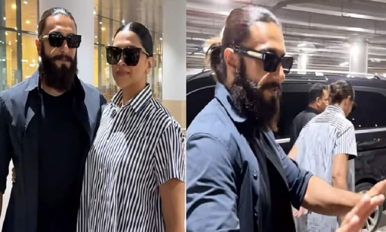 Ranveer Singh Asks Paparazzi To Not Disturb Daughter Dua’s Sleep As They Get Spotted At The Airport | People News